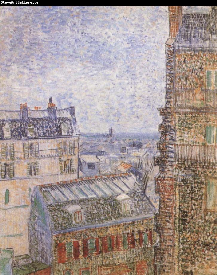 Vincent Van Gogh Paris seen from Vincent-s Room In the Rue Lepic